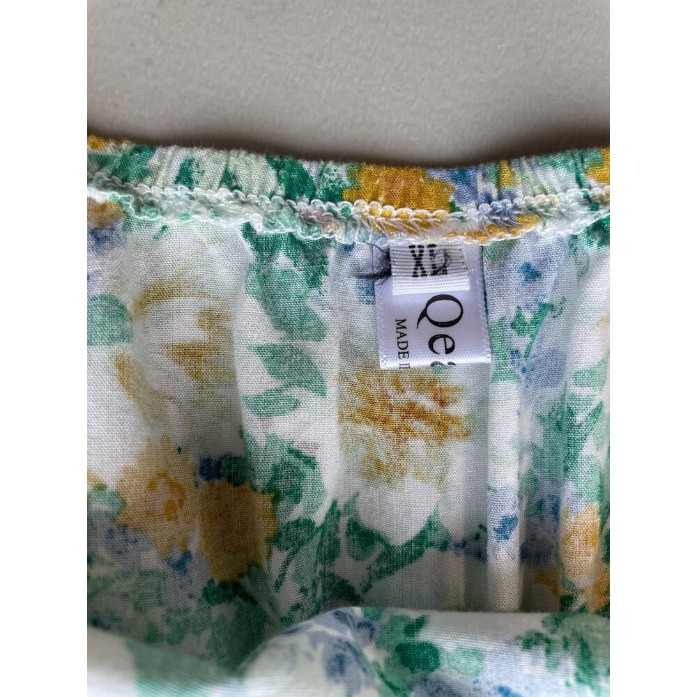 Qearal Sleeveless Floral Printed Sundress Size XL Scoop Neck Beach Boho Cottage - Picture 4 of 9